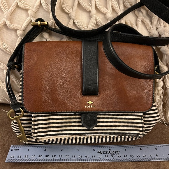 Fossil Kinley Striped Crossbody Bag - Picture 1 of 5